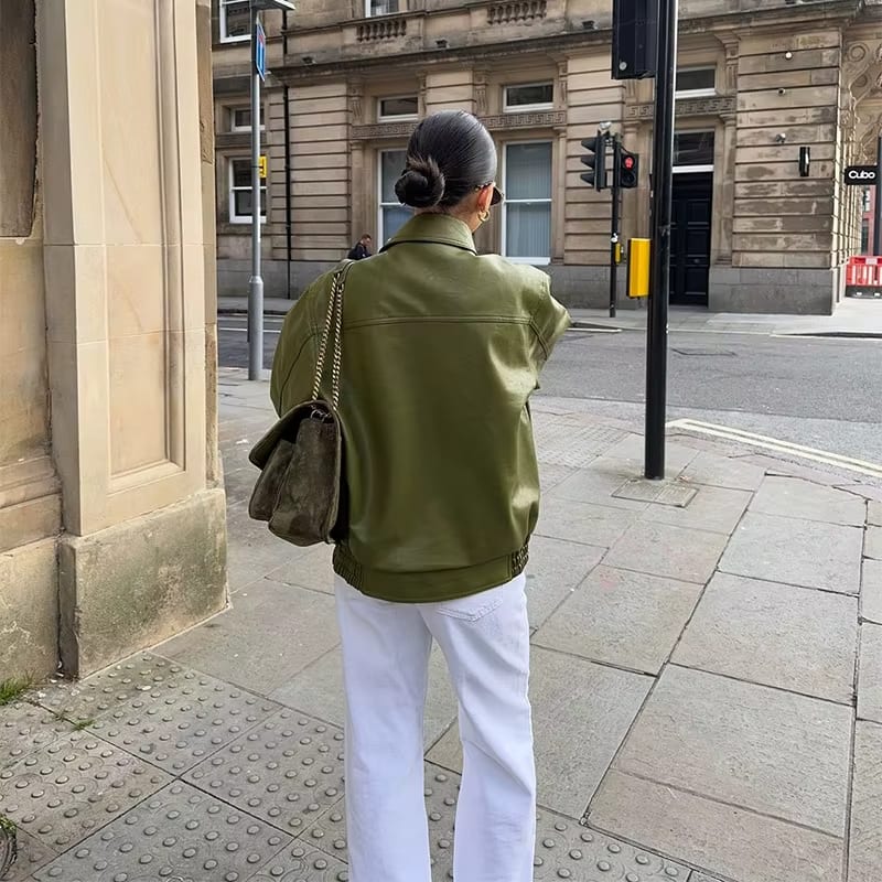Caroline - Oversized Leren Jas