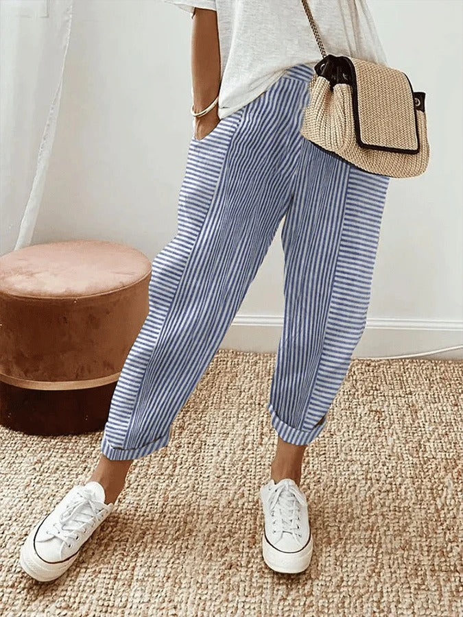 Lily | Gestreepte Broek