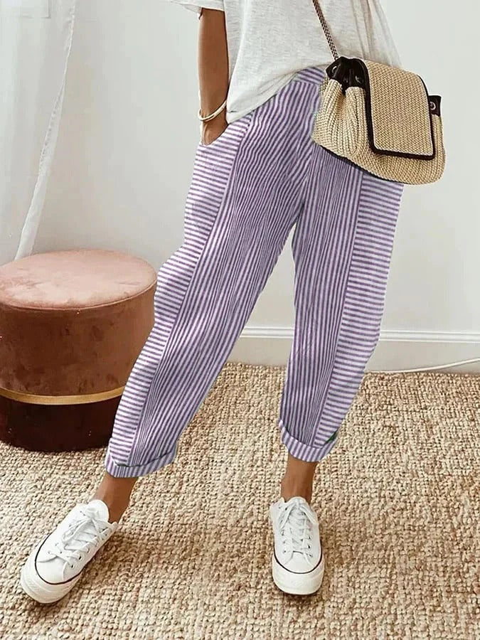 Lily | Gestreepte Broek