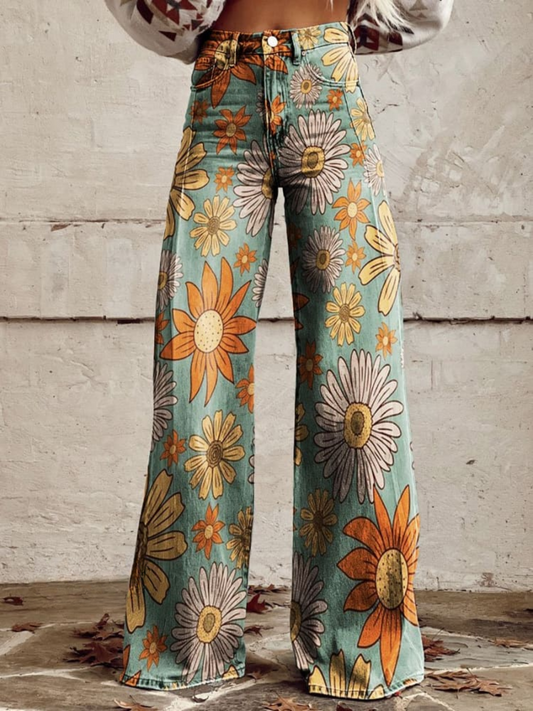 Ines | Flatterende Wijde Broek