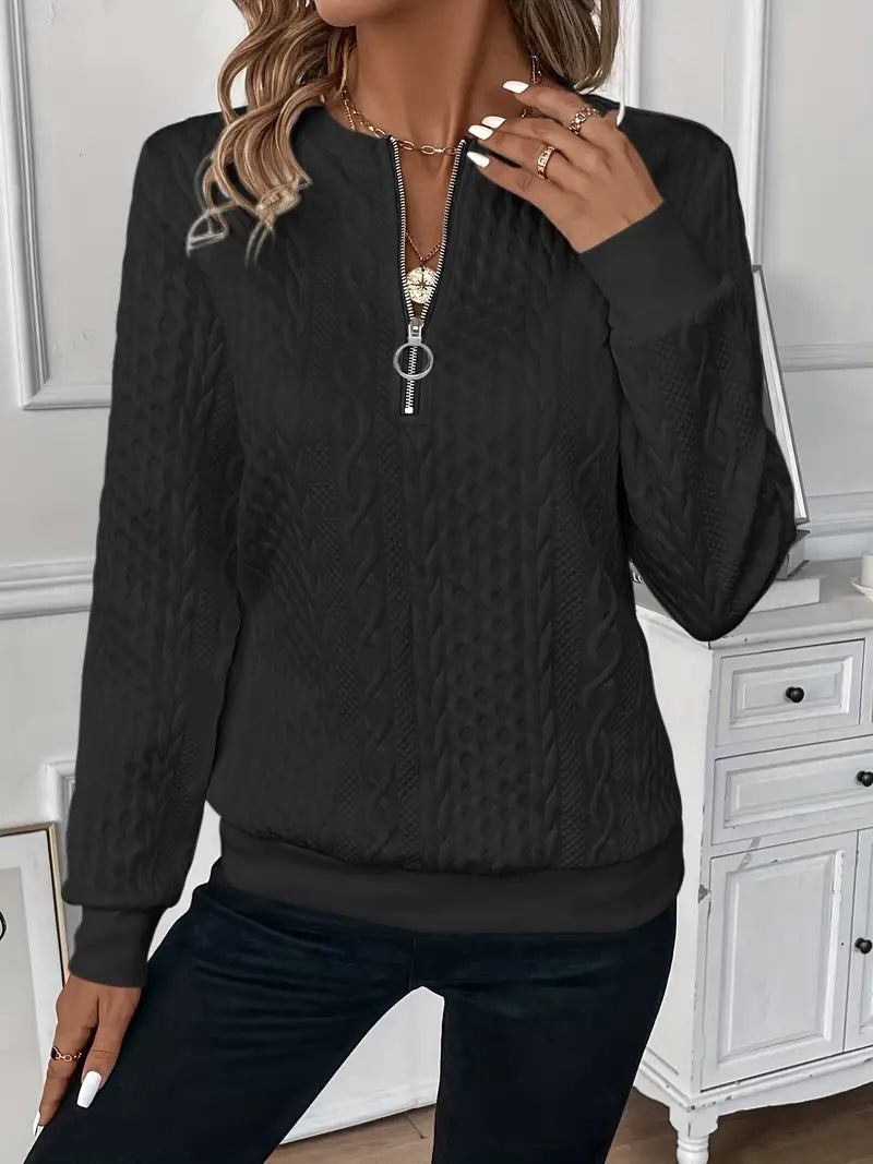 Lucy | Sweater met rits
