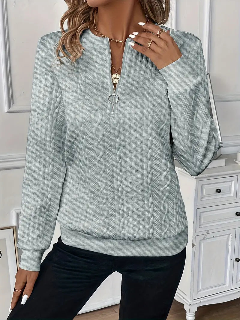 Lucy | Sweater met rits